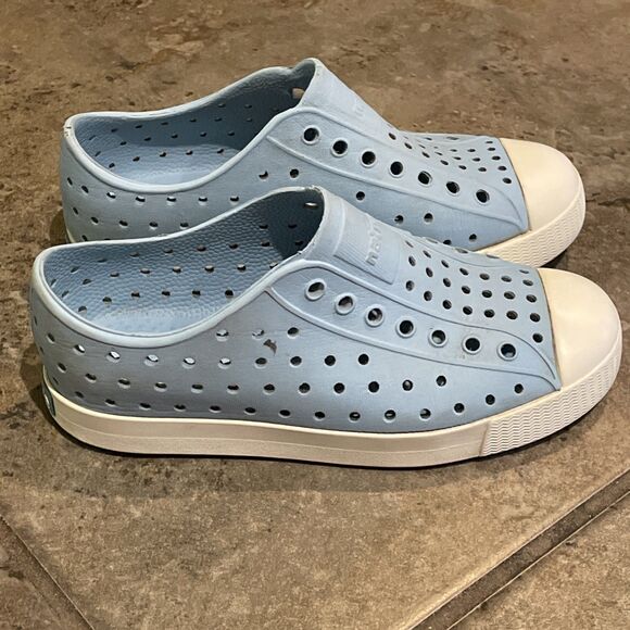 Native Shoe Blue Jefferson Waterproof Sneaker Shoes Unisex Kids Size C13 - Picture 7 of 10